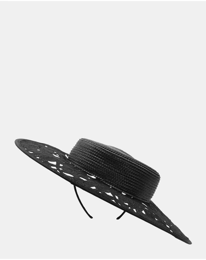 Morgan & Taylor - Chloe Racewear Boater in Black