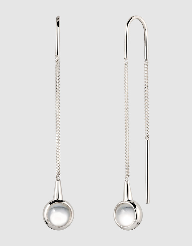 Elli Jewelry - Rock Crystal Teardrop Earrings in 925 Silver