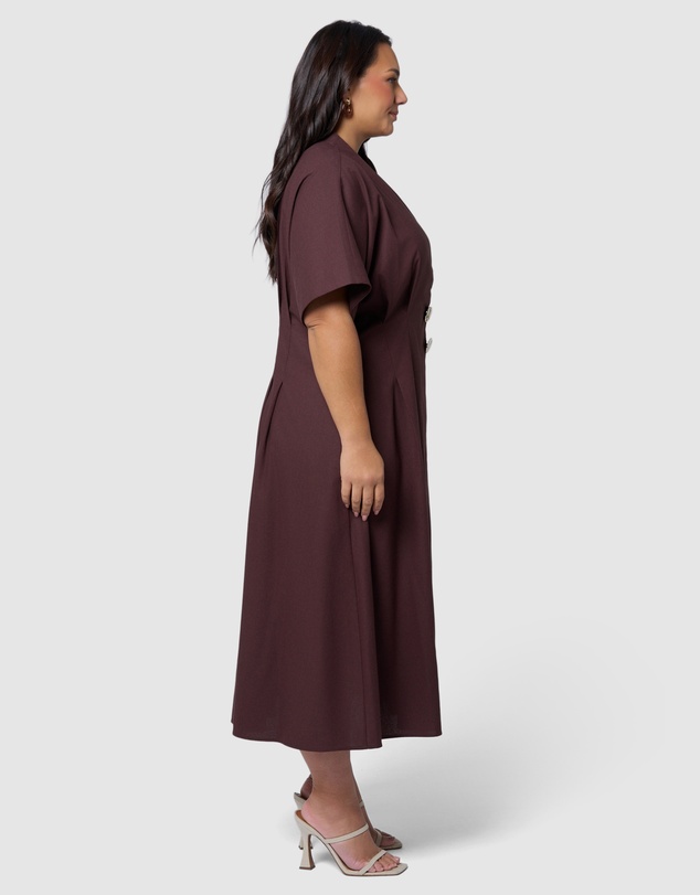 Something 4 Olivia - Blair Linen Midi Dress