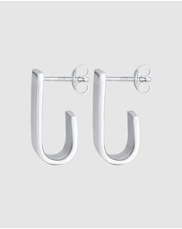Elli Jewelry - Earrings Chunky Modern in 925 Sterling Silver