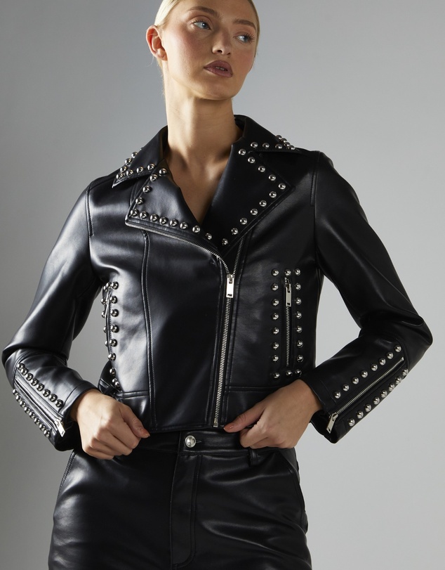 Glamorous - PU Studded Jacket