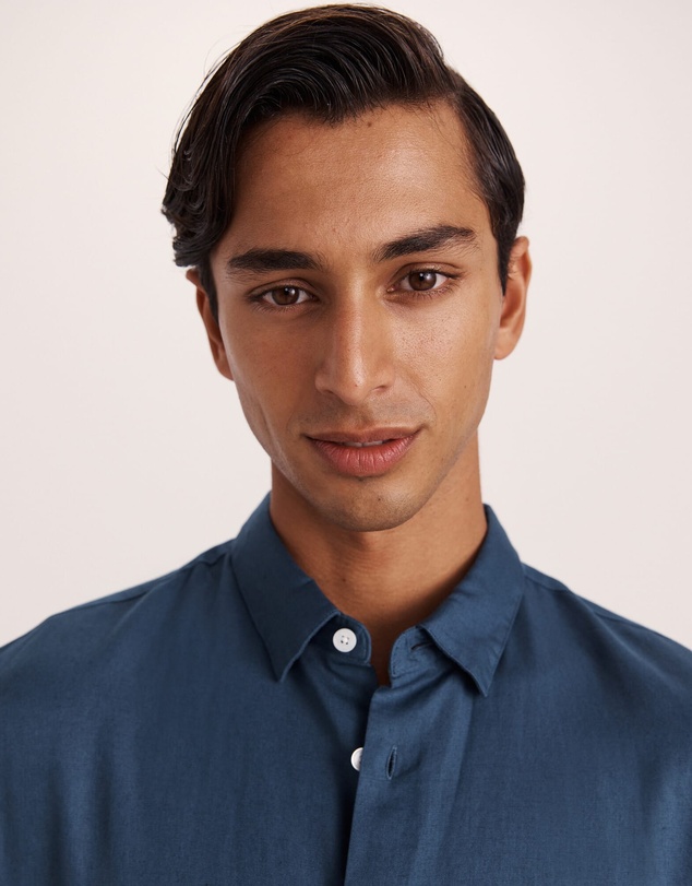 SABA - Reeves Long Sleeve Classic Linen Cotton Shirt