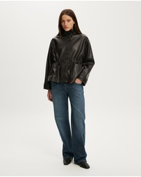 Cotton On - Eli Faux Leather Parka