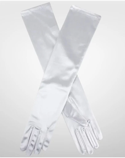 DENTS - Long Above Elbow Satin Gloves