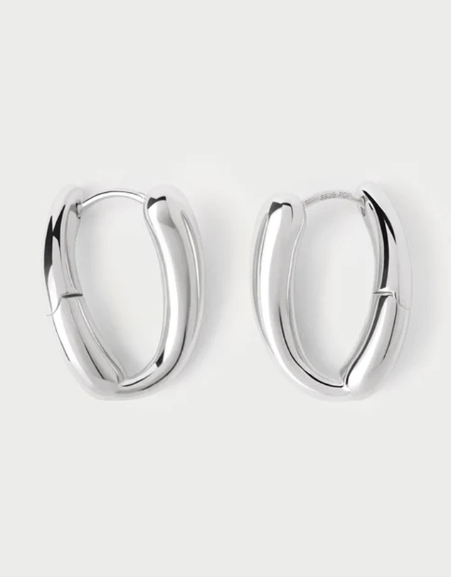 PDPAOLA - Helix Silver Hoop Earrings