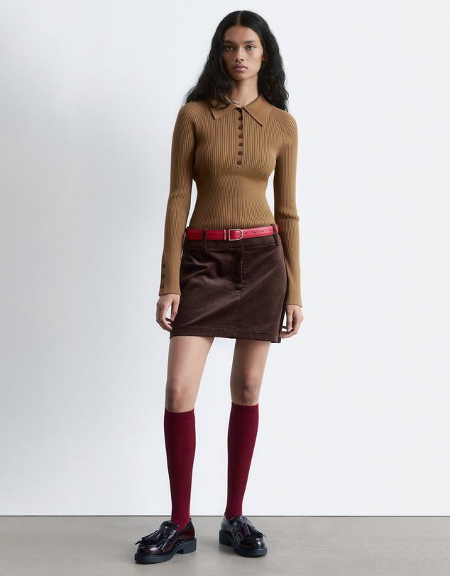 & Other Stories - Rib-Knit Polo Shirt