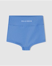 Zulu & Zephyr Mini - Mini Stripe Rib Boy Shorts - Kids