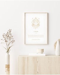 Olive et Oriel - Cancer Celestial Zodiac Art Print A3