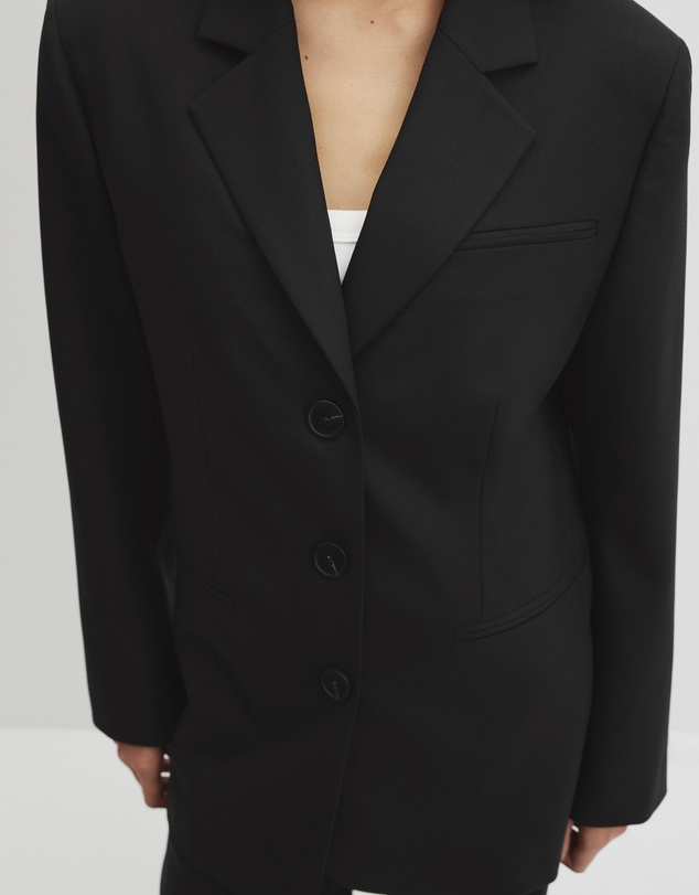 Country Road - Wool Blend Tailored Blazer