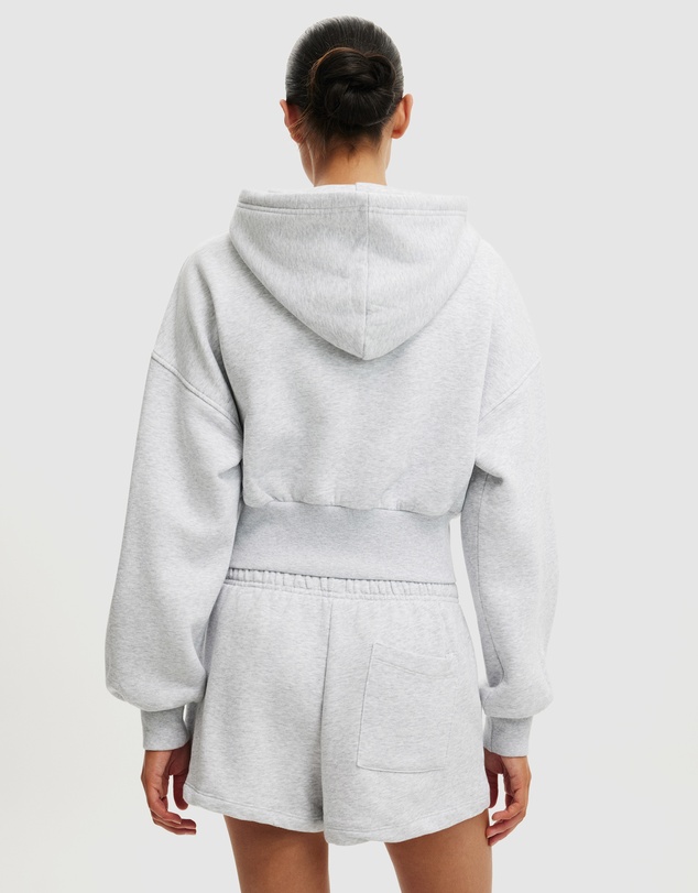Cotton On - Slouchy Zip Through Fleece Hoodie