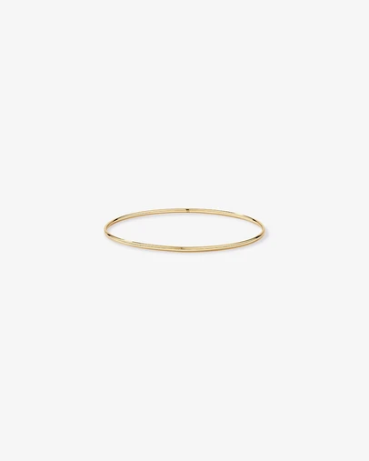 Michael Hill - Slim Round Bangle in 10kt Yellow Gold