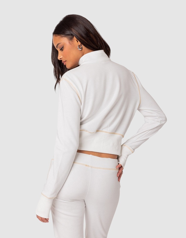 EDIKTED - Alexia Zip Up Sweatshirt