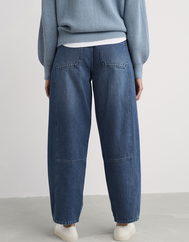 Seasalt - Seasalt Cornwall Blue Gwenver Barrel Leg Jeans