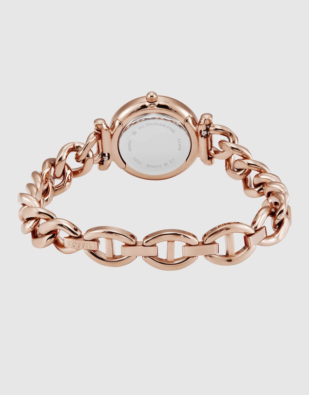 Fossil - Carlie Rose Gold Tone Analogue Watch