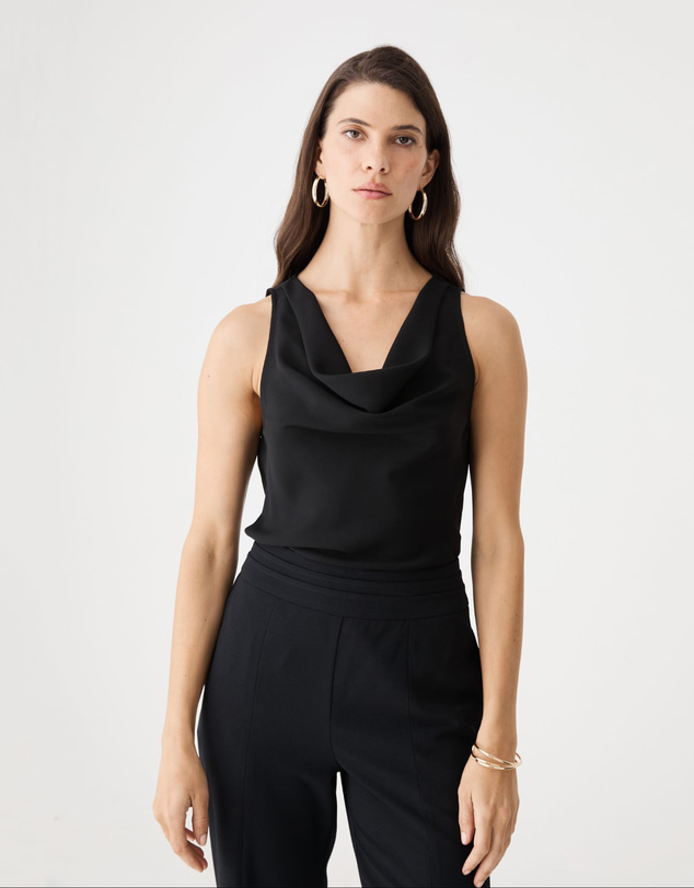 Forcast - Misha Cowl Neck Top