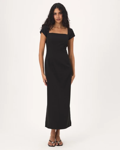 Atmos&Here - Sadie Cap Sleeve Midi Dress