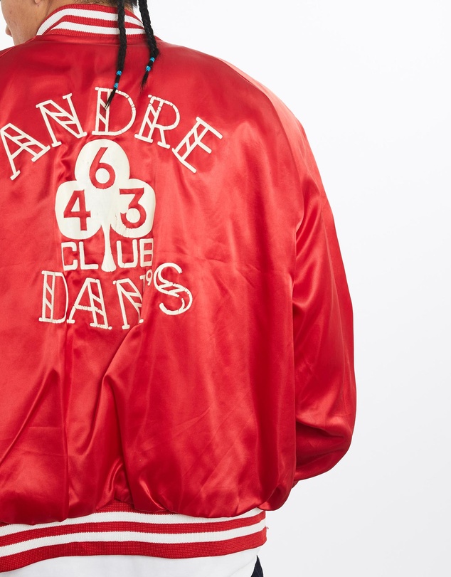 Vintage by The Real Deal - Pre Loved - Vintage 90s 'Andre Dan's Club' Satin Bomber Jacket