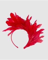 Max Alexander - Modern Red Racing Fascinator