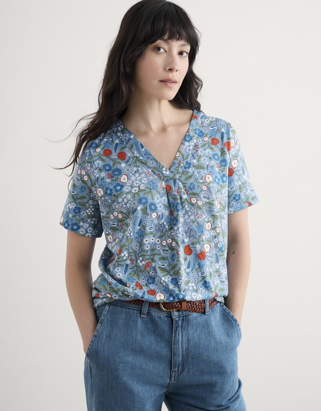 Seasalt - Seasalt Cornwall Blue Barnoon Top