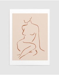 Olive et Oriel - Female Form I Terracotta Art Print