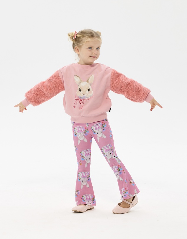 Rock Your Kid - Hunny Bunny Bonnie Flare Legging in Peach