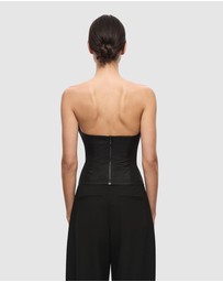 MISHA - The Volta Silk Bustier Top