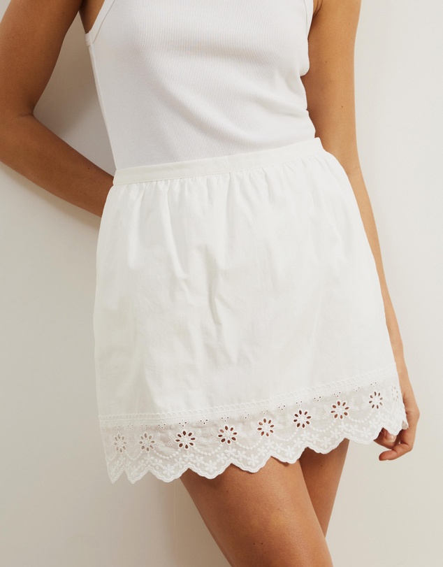 Atmos&Here - Penelope Embroidered Mini Skirt