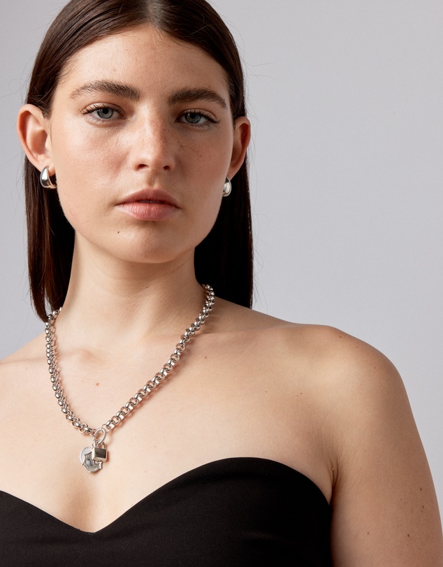 Michael Hill - Twisted Circle Pendant Connector in Sterling Silver