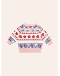 Huxbaby - Tutti Frutti Floral Knit Cardigan - Babies