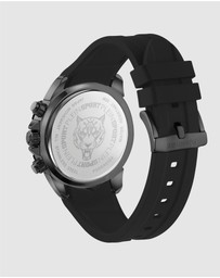 Plein Sport - PLEIN IMPACT 46mm Black dial with Black Silicone strap
