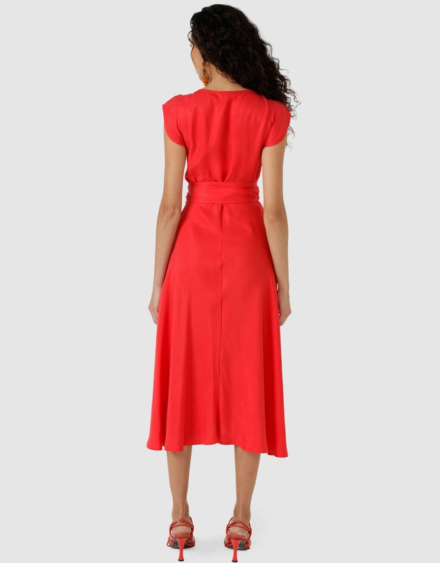 SACHA DRAKE - Xenia Wrap Dress In Fire