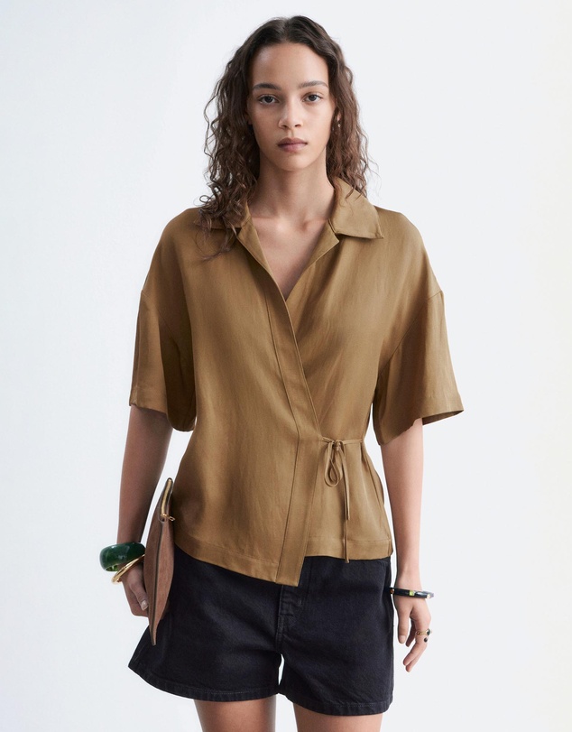 & Other Stories - Wrap Short-Sleeve Shirt