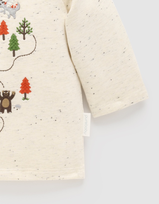 Purebaby - Castle Map Thick Long Sleeve Tee -Kids-Babies