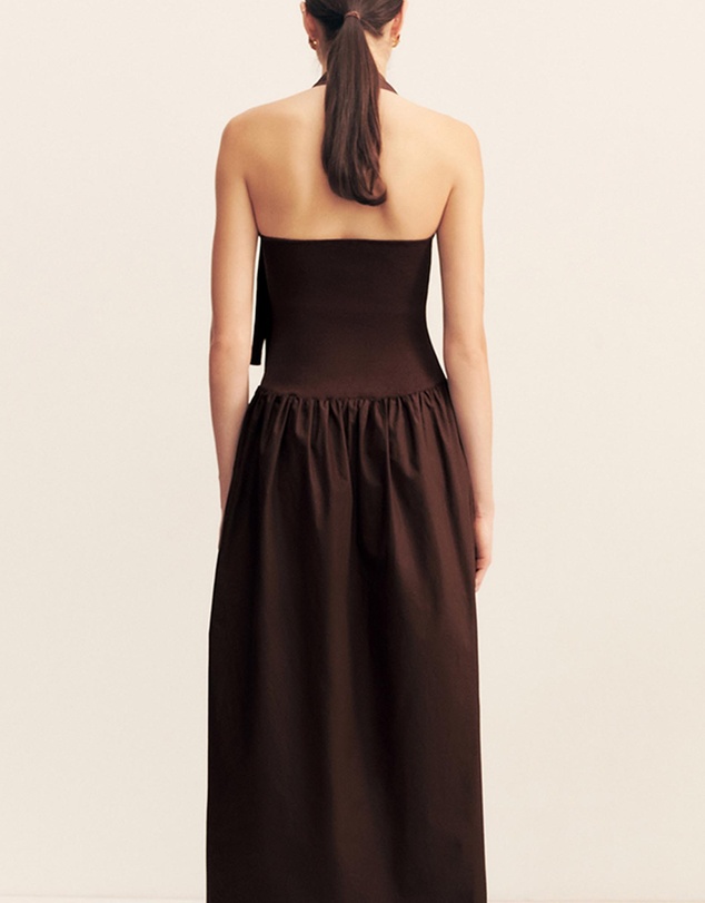 Shona Joy - Aliah Halter Tie Midi Dress