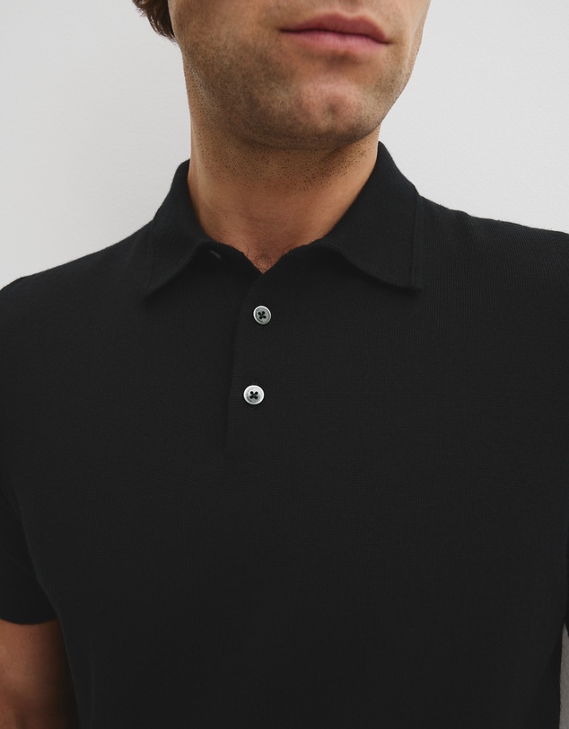 Country Road - Australian Merino Short Sleeve Button Knit Polo
