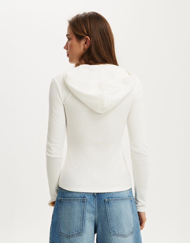 Cotton On - Hooded Blake Henley LS Top