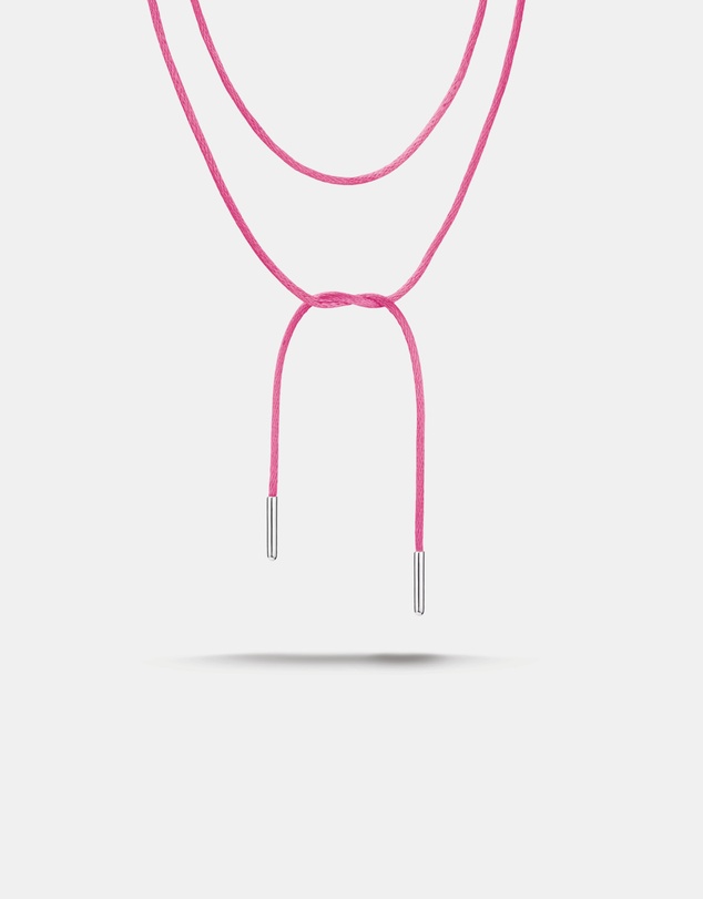 THOMAS SABO - THOMAS SABO Textile Necklace Pink