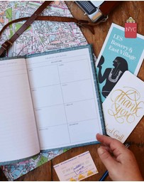 Write to Me - My Travel Journal. Blue