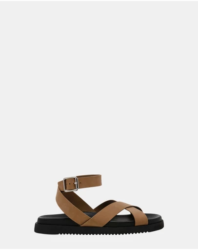 Steve Madden - My Bestie Taupe Nubuck Sandals