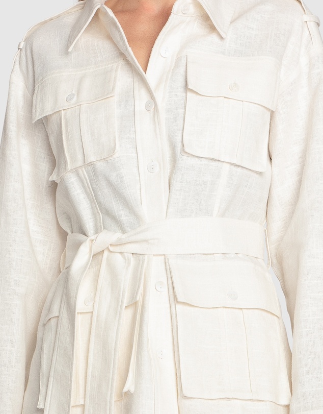 Belle & Bloom - Still Storm Belted Safari Jacket