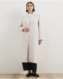 Atmos&Here Curvy - Ally Wool Blend Longline Coat