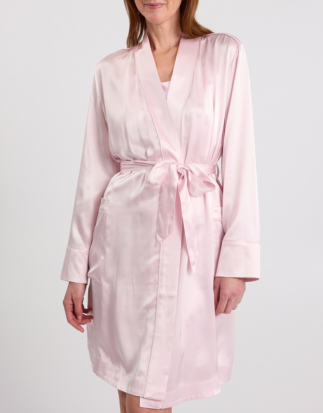 David Lawrence - Cannes Short Silk Sleep Robe