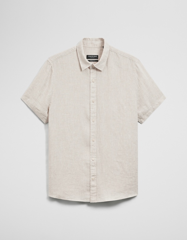Country Road - Regular Fit Short Sleeve Linen Shirt