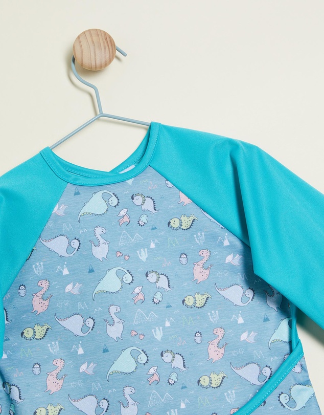 itti bitti - Sleeved Bib Smocks - Dino