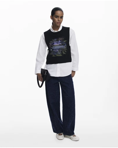 Desigual - 2-in-1 floral shirt