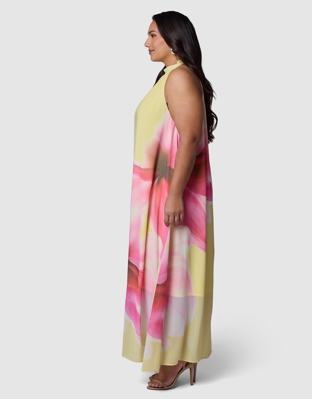 Pink Dusk by Curve Project - Savage Heat Maxi Dress
