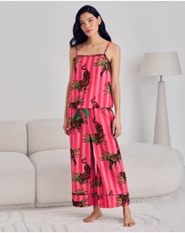 Chelsea Peers - Cheesecloth Cami and Capri Length Bottoms
