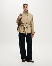 Cotton On - Harlow Funnel Neck Cropped Trench