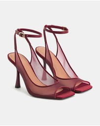 JW PEI - Serenity Open Toe Mesh Slingback Sandals