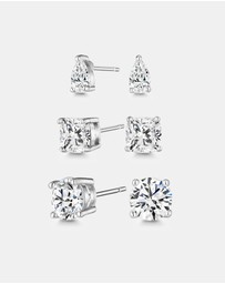 Mestige Kids - One a Day Earrings Set - Silver Plated